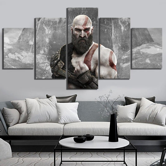 Kratos God Of War Wall Art Canvas