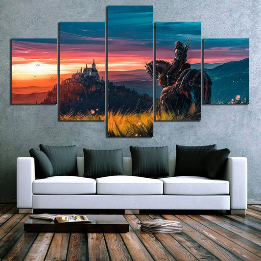 The Witcher 3 Wild Hunt Sunset Wall Art Canvas
