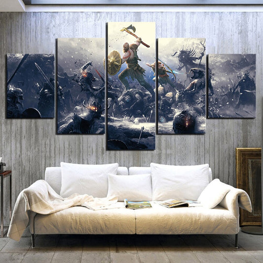 Kratos God Of War Wall Art Canvas