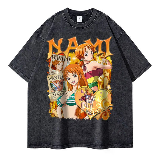 One Piece Nami, Ace, Sanji, Luffy & ZoroT-Shirt