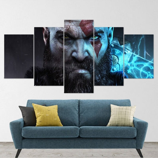 God of War Kratos Wall Art Canvas