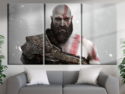 Kratos God of War Wall Art Canvas