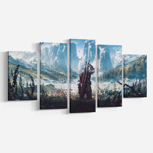 The Witcher Wild Hunt Geralt Of Rivia Wall Art Canvas