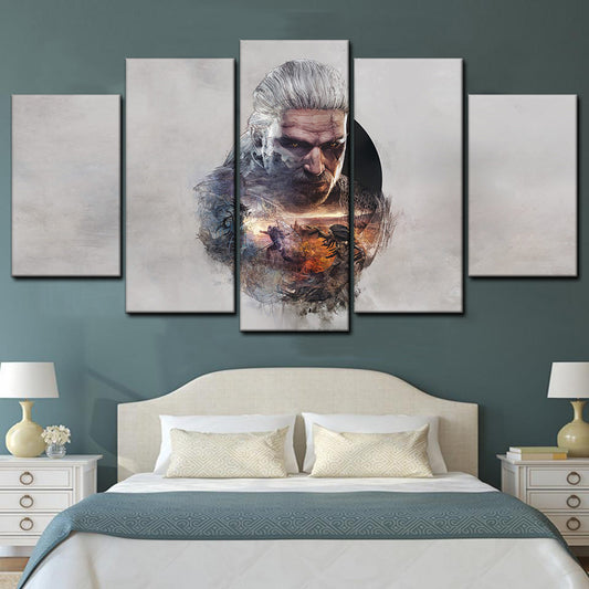 The Witcher 3 Wild Hunt Geralt Wall Art Canvas