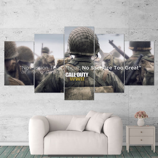 Call of Duty WWII Wall Art Canvas