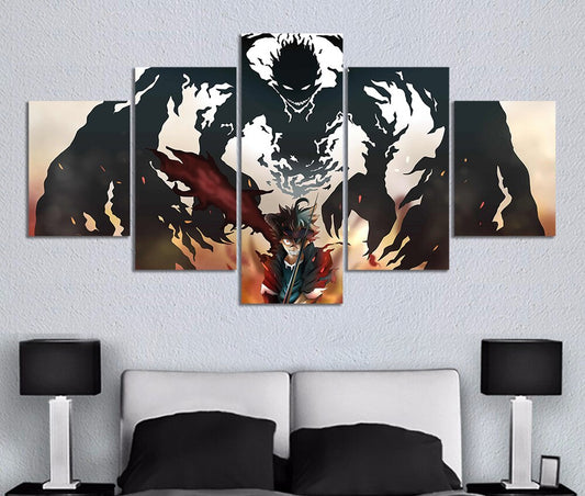 Black Clover Asta Demon Wall Art Canvas