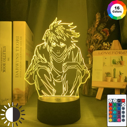 Death Note L Lawliet 3D Lamp