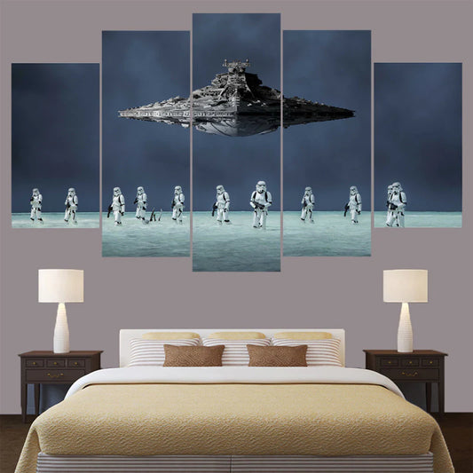 Star Wars Stormtroopers Star Destroyer Wall Art Canvas