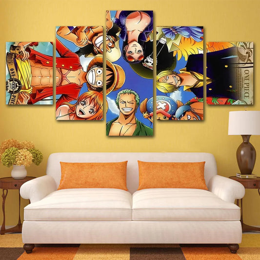 One Piece Characters Wall Canvas