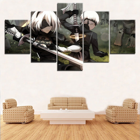 NieR Automata 2B And 9S Wall Canvas