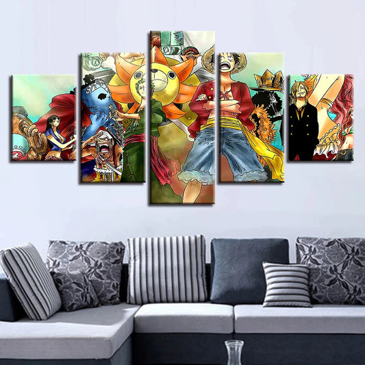 One Piece Characters Wall Canvas 3
