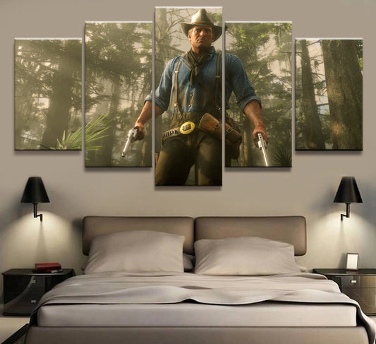 Red Dead Redemption 2 Arthur Morgan Wall Canvas 3