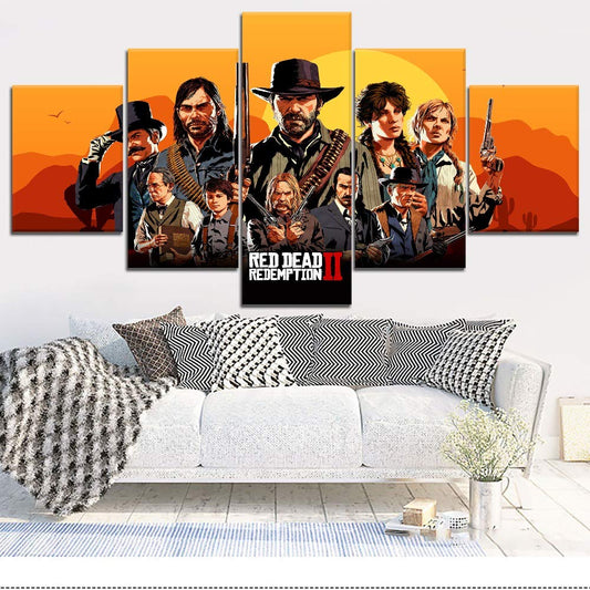 Red Dead Redemption 2 Wall Art Canvas