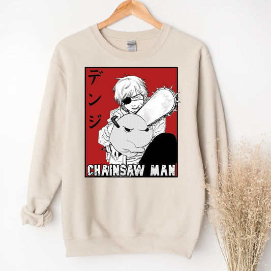 Chainsaw Man Denji and Pochita Sweatshirt