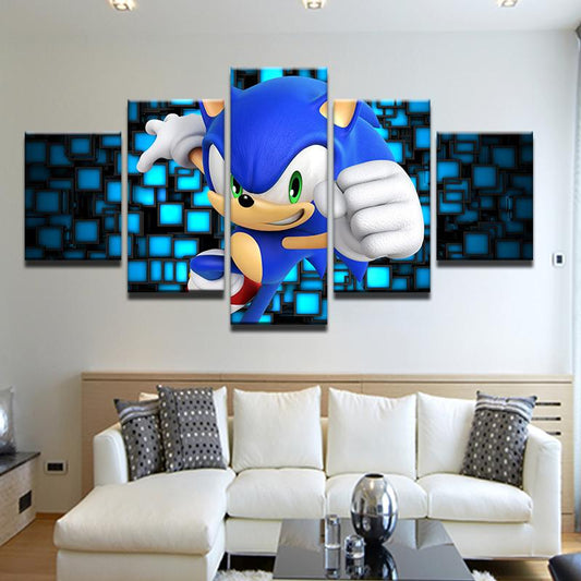 Sonic The Hedgehog Wall Canvas