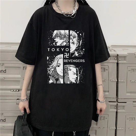 Tokyo Revengers Print Short Sleeve T-shirt
