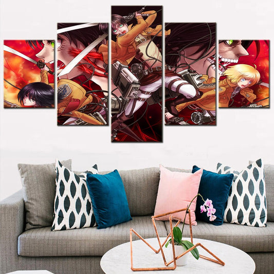 Attack On Titan Pictures Wall Art Canvas