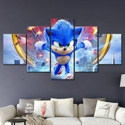 Sonic The Hedgehog Movie Wall Canvas 1