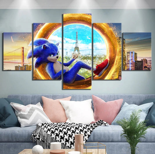 Sonic The Hedgehog Movie Wall Canvas