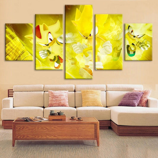 Sonic the Hedgehog Super Sonic Wall Canvas