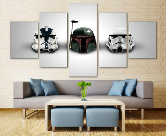 Star Wars Boba Fett Stormtrooper Wall Art Canvas